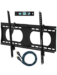 Cheetah Mounts - Soporte de TV plano e inclinable Negro