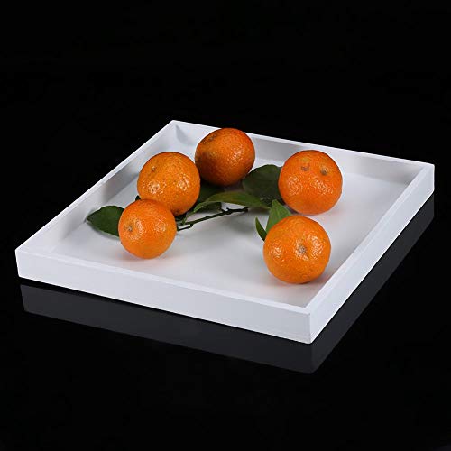 Multi-purpose Desktop Storage Trays, Fruit Organizer Valet Tray for Cans Drinks Food Jewelry Cosmetics White - Thumbnail 6