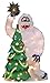 PRODUCTWORKS Product Works 70510_L2D 32-Inch Pre-Lit Bumble and Christmas Tree Christmas Yard Decoration, 70 Lights