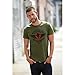 Forged In His Strength Christian T-Shirt,Military Green,X-Large