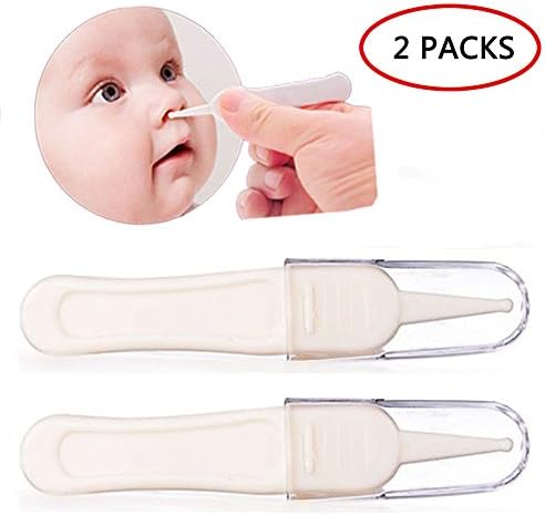 Skyflying 2PCS Round Head Baby Tweezers Security Nursing Random Color whithout BPA