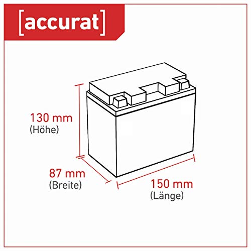 Accurat motorfietsaccu YTX12-BS 12Ah 180A 12V gel-technologie startaccu in OEM-kwaliteit cyclusvast veilig opbergbaar… - Image 4