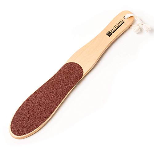 Professional Foot Callus Remover for Women and Men - Double Sided, Spa Quality Wood Foot File for Pedicure and Foot Care - Foot Rasp for Wet and Dry Feet
