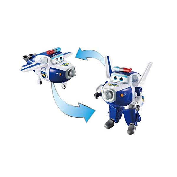 Super Wings Paul 5' Transforming Character Easy Easy Transformation Child Development Preschool Kids Toys for 3+ Year…