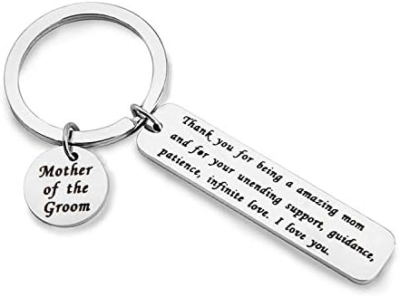 MAOFAED Father of The Groom Gift Mother of The Groom Gift Parent Wedding Gift Parent of The Groom Gift from Son Parent Appreciate Wedding Gift Keychain