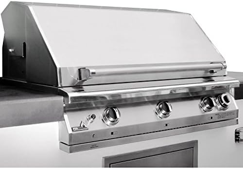 Q QUALITY BRAND COMPANY PGS T-Series S36TLP Pacifica 39 Inch Liquid Propane Outdoor Patio Gas Grill Head Gourmet with Timer - 27 x 39 x 24 in. - Stainless Steel Color