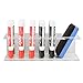 Liry Products Crystal Clear Acrylic Rack 10 Slot Dry Erase Marker Eraser Holder Wall Mount Storage Organizer Supplies Caddy Whiteboard Accessories