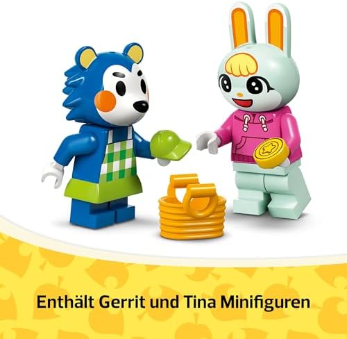 Animal Crossing Die Schneiderei der Schneiderschwestern, Bauset für kreative Rollenspiele, Geschenk für Mädchen, Jungen und Fans des Videospiels ab 6 Jahren, Abenteuer Spielset 77055