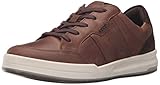 ECCO Men's Jack Tie Fashion Sneaker, Coffee/Coffee, 42 EU/8-8.5 M US