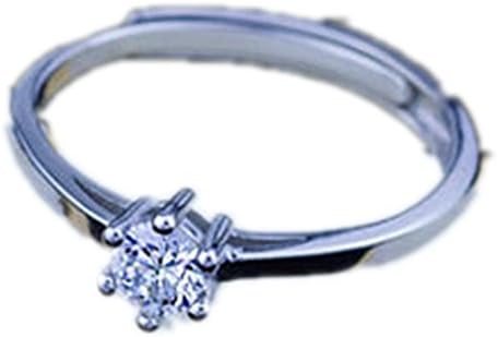 Anti Allergy Engagement Or Wedding Ring Can Be Resizable With Crown Style Cubic Zirconia