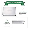 Baking Tray, Stainless Steel Baking Sheet Cookie Tray Professional, 40 x 30 x 2.5 cm, Non Toxic & Healthy, Mirror Finish…