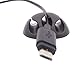 Vorfreude 10 Pack Cable Clips & Cord Management Drops 3M Self Adhesive Stick On Organizer for Car, Ethernet, PC, USB, iPhone, HDMI, or Desk (Large Triple) Black