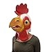 YOUTUMALL Halloween Mask Latex Brown Horse Head Mask For Party Halloween Costume (White Chicken)