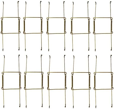 WISHAVE 10 Pack 8-inch Scratch-Proof Invisible Plate Display Hangers for The Wall Decoration Expandable to Hold 7.5" to 9" Dishes