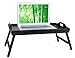 Bed Tray Table with Folding Legs Wooden Serving Breakfast in Bed or Use As a, Platter, TV Table Laptop Computer Tray Snack Tray Large Size