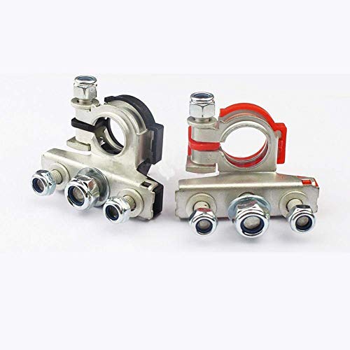 Liamostee 2 Pcs Leisure Battery Terminals Connectors Clamps Car Van Caravan Motorhome