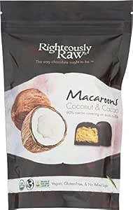Righteously raw raw Coconut macaroons 3.17oz nogmo (850840001107)