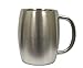 KUDO! Stainless Steel Double Wall Coffee Mug, Cappuccino Cup, Tea Cup, Beer Mug, Soup Cup, Warm Drink, Cool Drink - 15 OZ