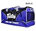 Fairtex Gym Bag Gear Equipment Color Blue or Gray or Yellow for Muay Thai, Boxing, Kickboxing, MMA (Blue)
