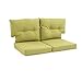 Martha Stewart Living Charlottetown Green Bean Replacement Outdoor Loveseat Cushion