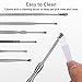 6PCS Ear Pick Earwax Removal Kit, Geengle Ear Care Set, Premium Stainless Steel Ear Curette with Storage Box, a Cleaning Brush Included