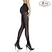 Sokkies 2 Pack Tights for Women Control Top Sheer to Opaque Black Nude Italian Design
