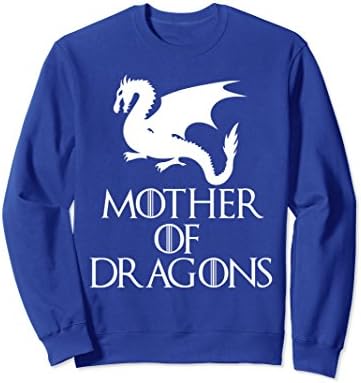 Unisex Mother Of Dragons Sweatshirt | Funny Gifts For Moms Medium Royal Blue