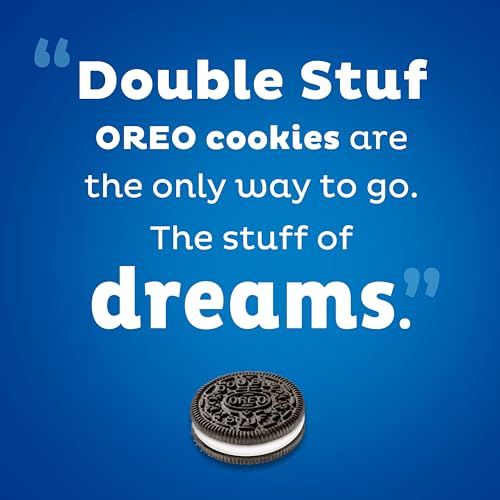 OREO DOUBLE STUF CHOCOLATE SANDWICH COOKIES, PARTY SIZE, 707G