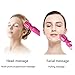 CNHIDEE Mini Wireless Wand Massager Relieves Stress Waterproof Rechargeable Neck Shoulder Body Back Sport Massage Travel Friendly 20X Magic Patterns Vibration Personal Quiet Powerful Mini Size(Red)