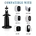 Adjustable Security Metal Wall Mount Indoor/Outdoor Aluminium Alloy Camera Mount for Arlo, Arlo Pro, Arlo Pro 2, Arlo Pro 3, Arlo Ultra Surveillance Camera (4 Pack, Black)