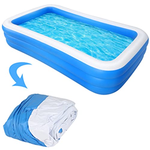 Inflatable Pool, 120" X 72" X 22" Full Size PVC Durable Home Inflatable