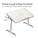Neetto Adjustable Laptop Table, Portable Standing Bed Desk, Foldable Sofa Breakfast Tray, Notebook Computer Stand Reading Holder for Couch Floor – Minitable Honeydewthumb 2
