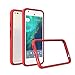 RhinoShield Bumper Case for Pixel XL [CrashGuard] | Shock Absorbent Slim Design Protective Cover [3.5 M / 11ft Drop Protection] - Red