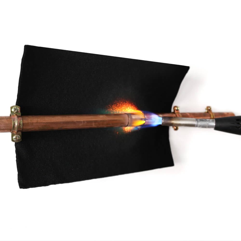 TEXFIRE | Flame Retardant Welding Blanket for Torch Welding Copper Pipes. Pack of 3 Units 30x20 cm, Plumbing, air Conditioning, Installer