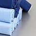 Ten pack cotton handkerchiefs mens wholesale with gift box --Blue MH1071 One Size Blue
