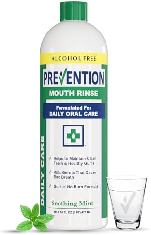 Daily Peroxide Rinse Prevention Daily Care Alcohol Free, Hydrogen Peroxide Mouthwash, Oral ...