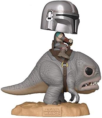 the mandalorian on blurrg funko