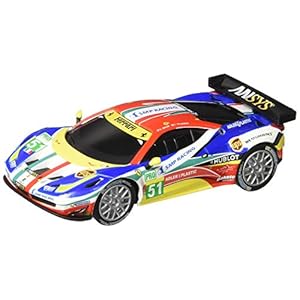 Carrera USA 20064053 64053 Ferrari 458 Italia GT2 AF Corse, No.51 GO Analog Slot Car Racing Vehicle 1:43 Scale, Multicolor