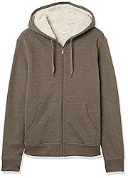Amazon Essentials Hoodie For Men, Sherpa-Lined
