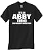ABBY "THING" BLACK T SHIRT