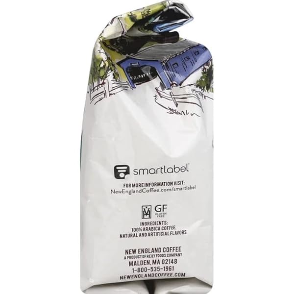 NEW ENGLAND DECAFFEINATED FRENCH VANILLA GROUND COFFEE – 10 OZ – PACK OF 3