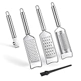 Tongjude Stainless Steel Cheese Grater Set, Set of