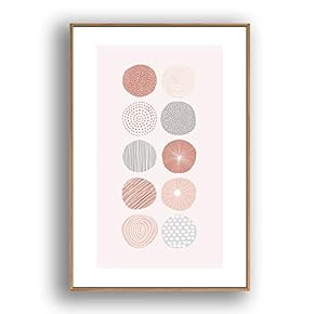 Framed Abstract for Living Room Bedroom Color Block for