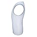 PALMFOX Mens Sleeveless Sports Undershirt Slimming Body Shaper Vest Shirt (Small, White)
