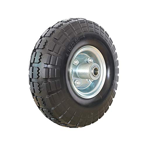 SLT 3.504 Flat Free Hand Truck Tire on Wheel Durable Replacement Tire