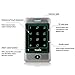 TIVDIO T-AC800 Access Control System Door Keypad Locks Touch Keypad Access Control Keypad Door Lock Outdoor 125KHz Back Light Keypad ID Support 8000 User (Silver)