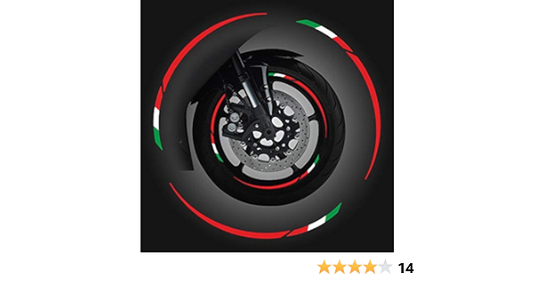 4R Quattroerre.it 10398 Wheel Rim Tiras adhesivas para ...