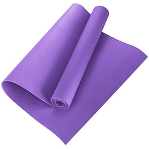 SANON Yoga Mat, Exercise Mat for Home Thick Non-Slip Pro EVA Fitness Pad Meditation Accessory Tool for Gymnastic Yoga Pilates Gym Fitness Workout,173x60x0.4cm