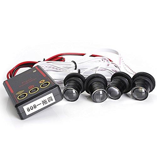 Car Truck Strobe Emergency Warning Eagle Eye Light Headlight 4 LEDs