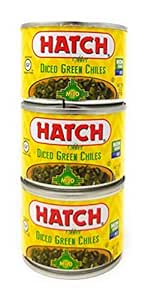 Hatch Farms Fire-roasted Diced Green Chiles Mild - Pack of 3